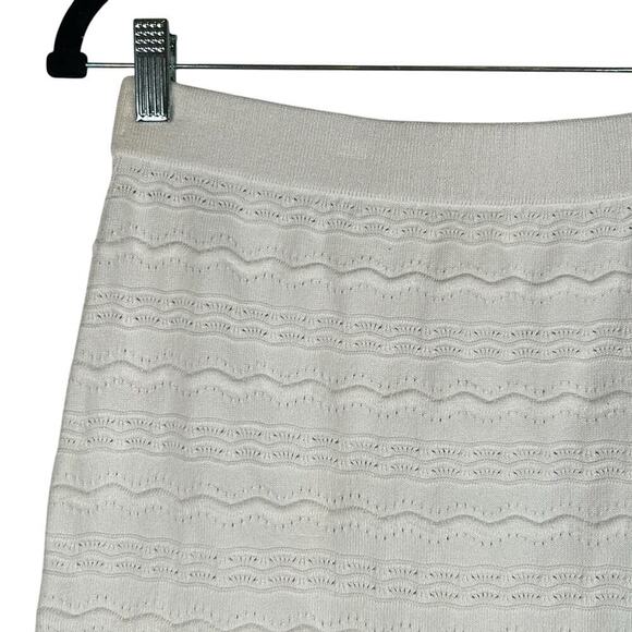 Jonathan Simkhai White Classic Knit Ruffle Layered Mini Skirt Size Medium New! - Picture 3 of 6